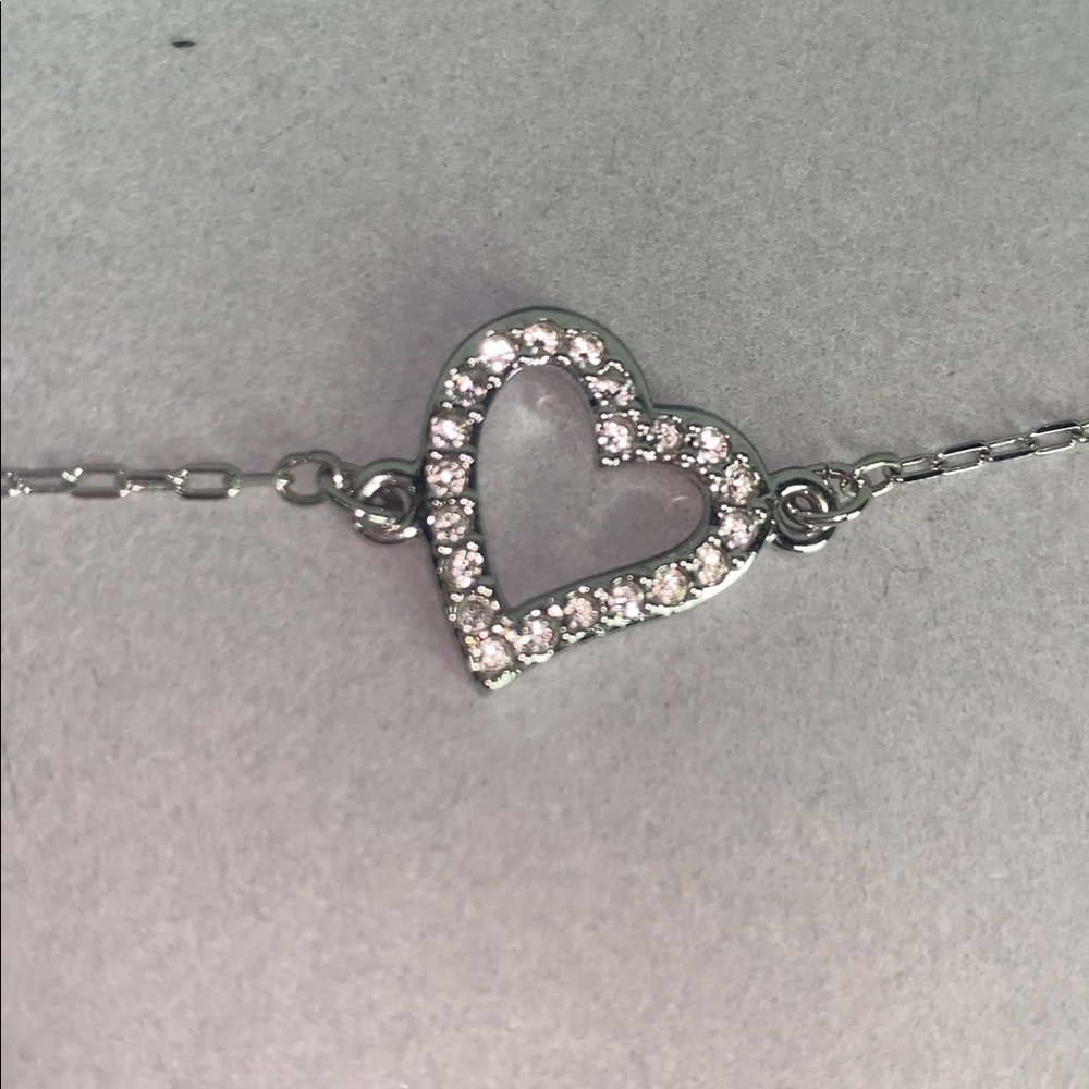 swarovski heart bracelet